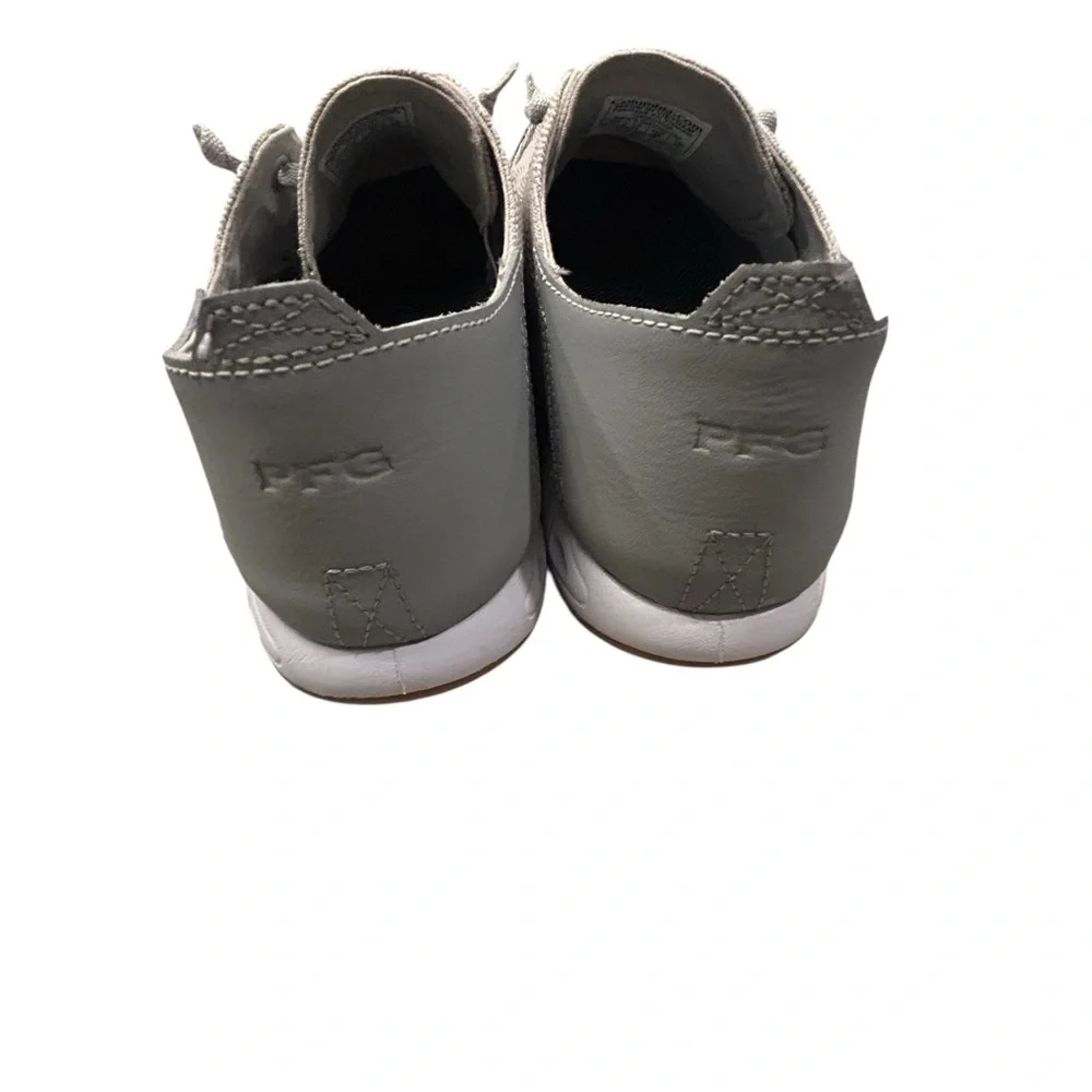 Columbia Men's Gray‎ and Teal Boat Shoes Canvas 12 Casual Outdoor Slip On